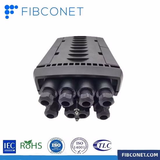 Caja terminal del recinto de la fibra óptica del cierre del empalme de la fibra óptica de la caja de la junta del cable de la fibra de la base de FTTH 288